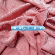 Ткань Трикотаж люрекс (розовый)